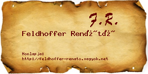 Feldhoffer Renátó névjegykártya